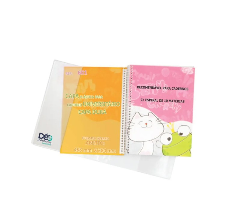 Ref 601TRS Capa para Caderno Formato Espi...