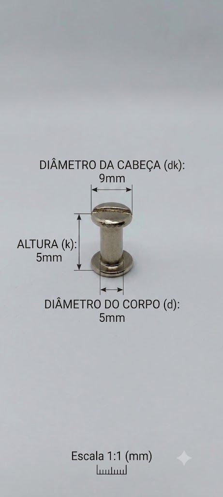 Parafuso de Metal 5 mm _ Ref 901