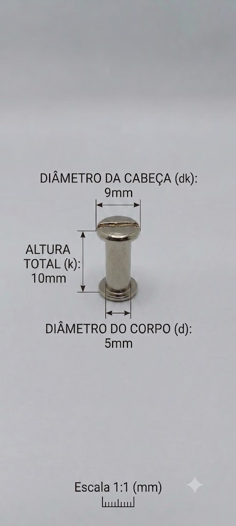 Parafuso de Metal 10 mm _ Ref 902